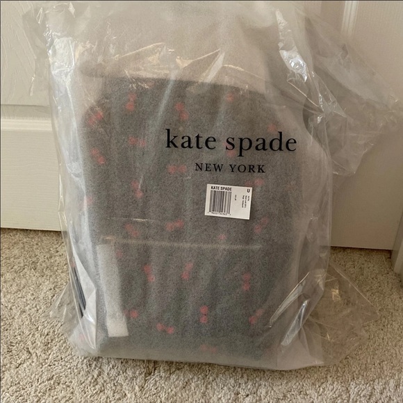 SOLD!!! Kate Spade chelsea large cherry backpack style #: k6196 - Picture 3 of 5